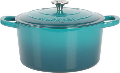 Crock-Pot 3 Quart Enameled Cast Iron Dutch Oven – Aqua Reserve C196