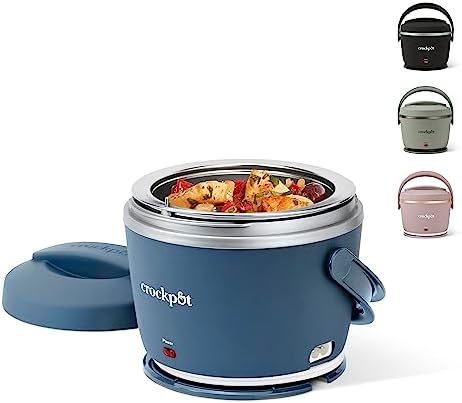 Crock-Pot Electric Lunch Box Food Warmer 20oz – Faded Blue Reserve C141