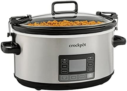 Crock-Pot 7 Quart Portable Programmable Slow Cooker with Timer Classic C154