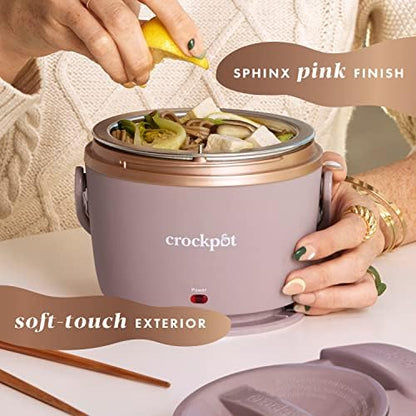 Crock-Pot Electric Lunch Box Food Warmer 20oz – Blush Pink Prime C186