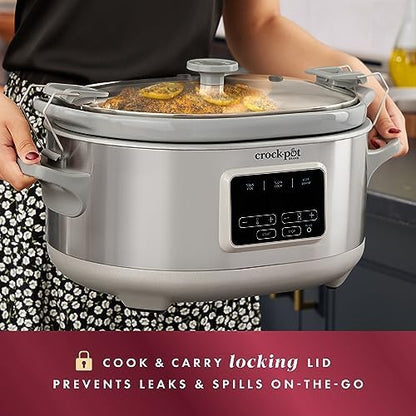 Crock-Pot 7 Quart Programmable Cook & Carry Slow Cooker Plus C161
