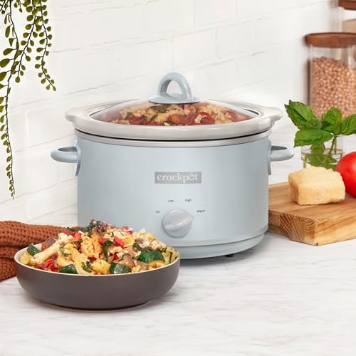 Crock-Pot 4.5 Quart Manual Slow Cooker – Macaroon Blue Original C110