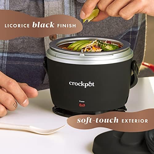 Crock-Pot Electric Lunch Box Food Warmer 20oz – Black Signature C119