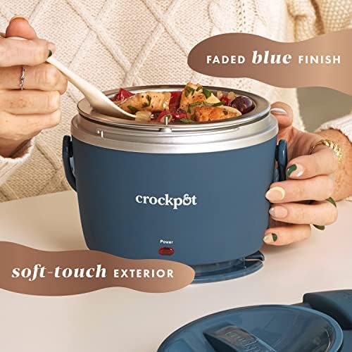 Crock-Pot Electric Lunch Box Food Warmer 20oz – Faded Blue Reserve C141