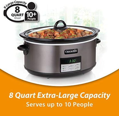 Crock-Pot 8 Quart Programmable Slow Cooker with Auto Warm Prime C192
