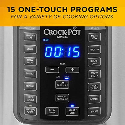 Crock-Pot Express Crisp 8 Quart 10-in-1 Pressure Cooker Choice C172