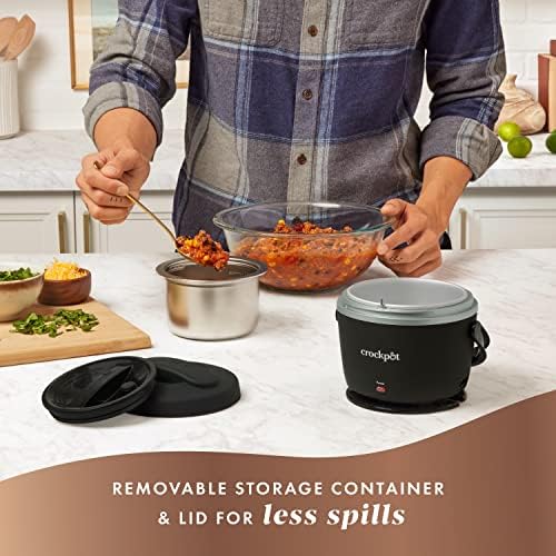 Crock-Pot Electric Lunch Box Food Warmer 20oz – Black Signature C119