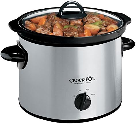 Crock-Pot 3 Quart Manual Slow Cooker – Silver Choice C152