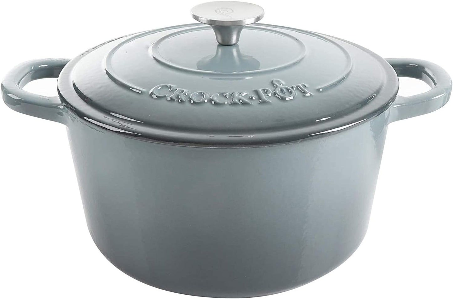 Crock-Pot 3 Quart Enameled Cast Iron Dutch Oven – Aqua Reserve C196