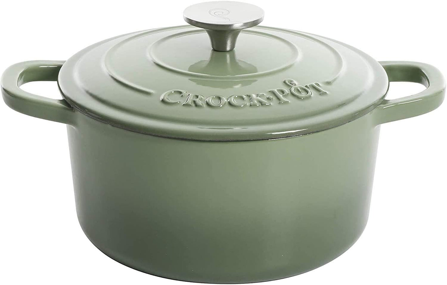 Crock-Pot 3 Quart Enameled Cast Iron Dutch Oven – Aqua Reserve C196